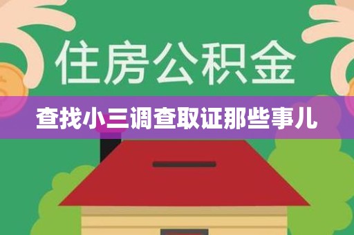 莲花查找小三调查取证那些事儿